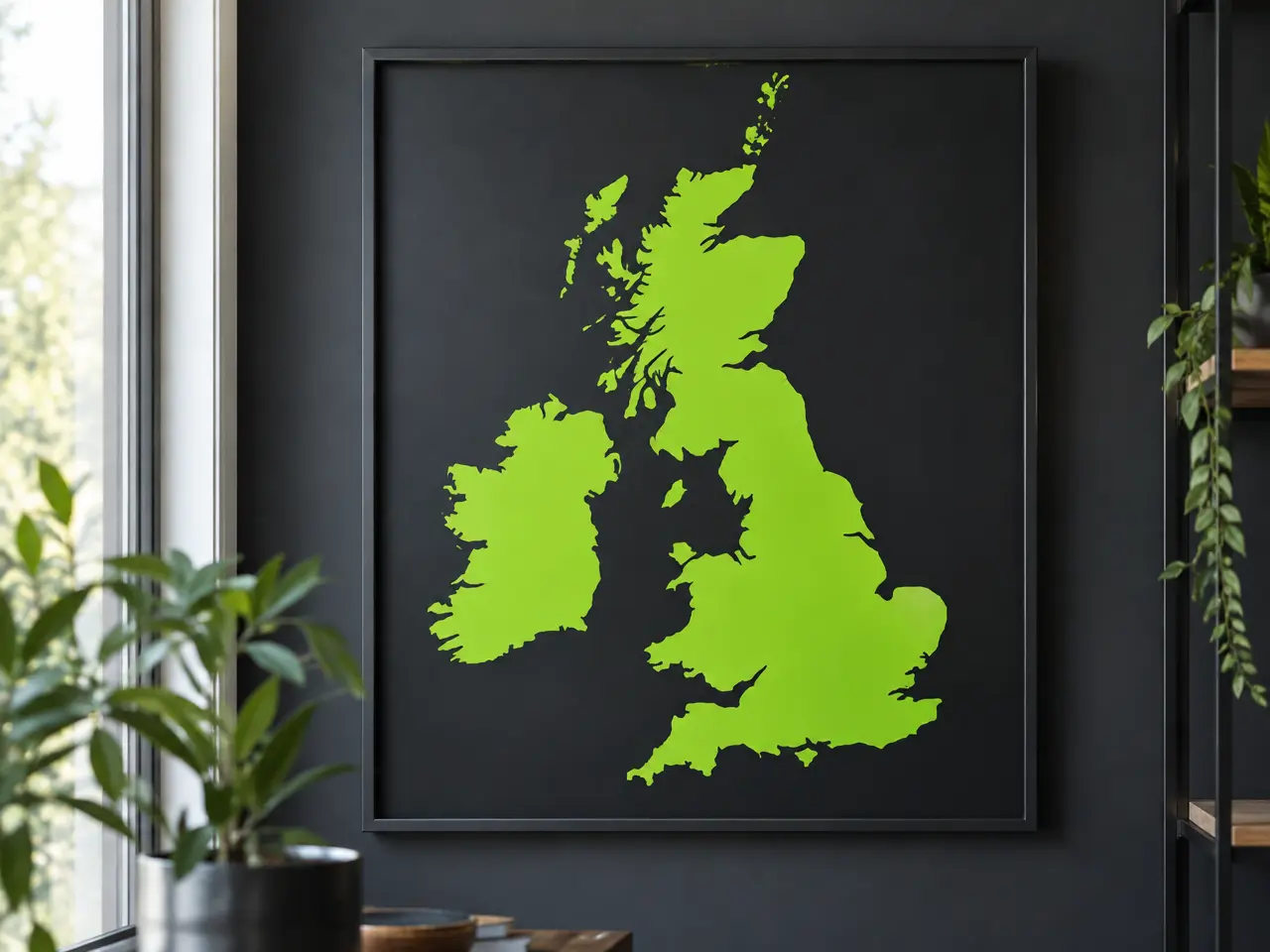 Simple map showing Ireland and the United Kingdom, the areas The Removal Guys cover